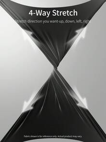 Innovista 女士夜跑反光运动套装，夜光运动服，适合俱乐部、戴头巾人士穿着，提供防护，兼具运动训练的舒适性和美观性。轻便透气，包含一件拉链短款上衣和一条带手机卡口袋的紧身裤，两件套设计，适合日常休闲、骑行、高强度间歇训练、办公室到健身房等各种场合。 - 黑色 - 查看 8