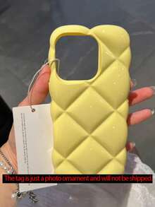 Ốp lưng điện thoại bóng hình thoi lấp lánh màu kẹo tương thích với iPhone 17 ProMAX 17Pro 17 Air 17 16 15 14 13 12 11 Pro Max 16Plus họa tiết hình học 3D chống sốc trong suốt mềm mại - Nhiều màu - Xem 5