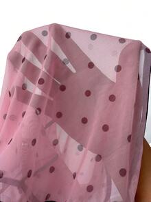 Eraneu Femmes Body Débardeur à Imprimé Pois avec Nœud, Doux, Mignon et Sexy - Rose bonbon - Voir 7