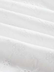 SHEIN MOD Frill Trim Schiffy Cami Dress,White Graduation Dress - White - View 3