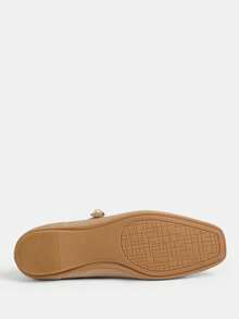 Women's Casual Buckle Design Slip-On Loafers For Daily Commute Valentine's Day - Apricot - View 6