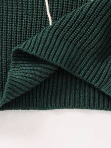 Loomiva 男婴卡通恐龙图案万圣节圆领长袖毛衣，秋冬季款 - 墨綠色 - 查看 6