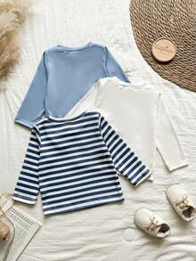 Vintaside Kids 男婴百搭圆领长袖上衣 - 彩色 - 查看 2