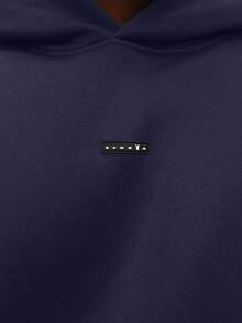 PLAYBOY X SUMWON Áo hoodie chui đầu in logo chú thỏ, áo nỉ trùm đầu dáng thường ngày mùa đông - Màu xanh hải quân - Xem 5