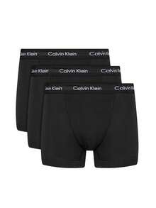 Calvin Klein 3 Pack Men's Boxers - Black - View 1