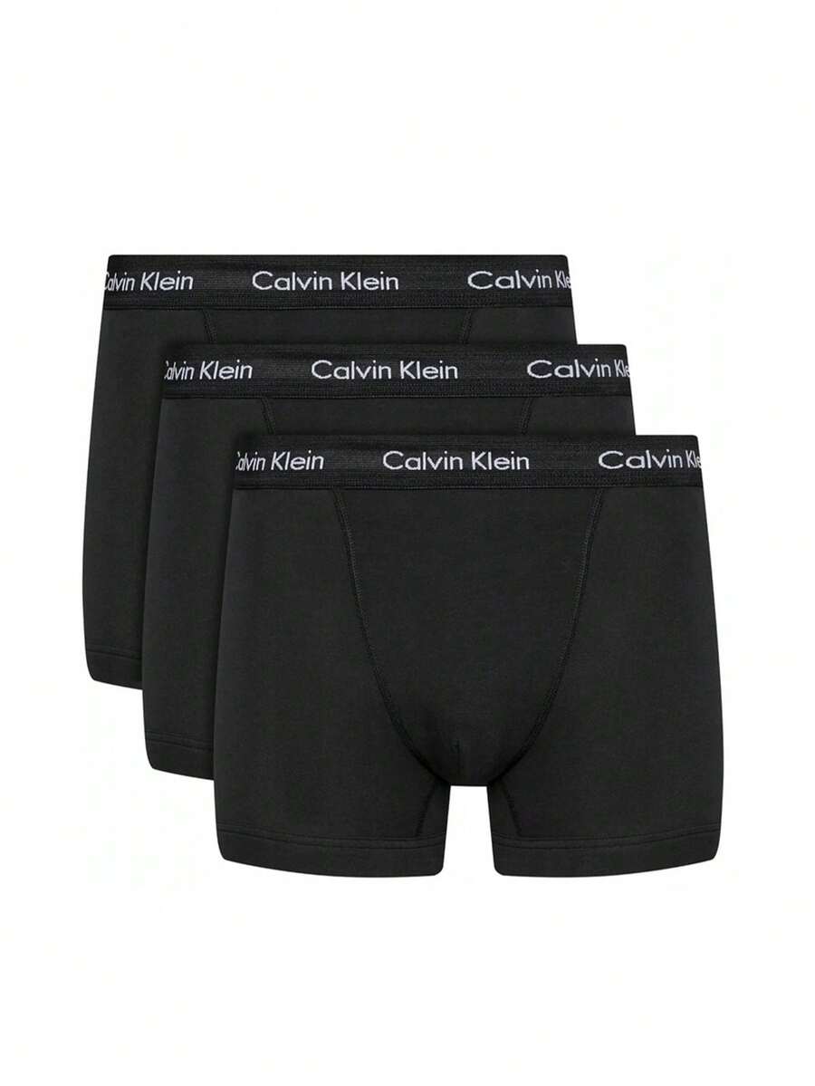 Calvin Klein 3 Pack Men's Boxers - Black - View 1
