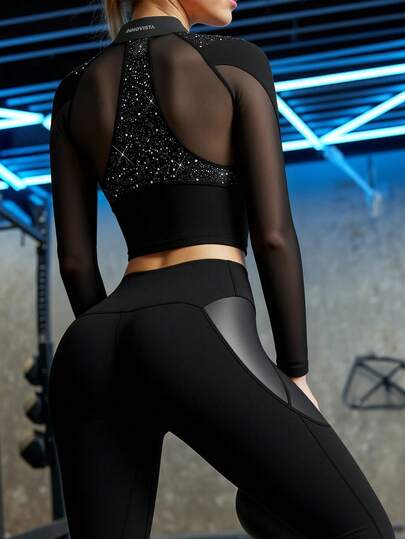 Innovista Kvinna Natt Löpning Reflekterande Sport Lyser I Mörkret Atletisk Träning Klubb Hijabvänlig Skydd Ah Sport Träning Estetisk Lätt Andningsbar Aktiv Crop Top