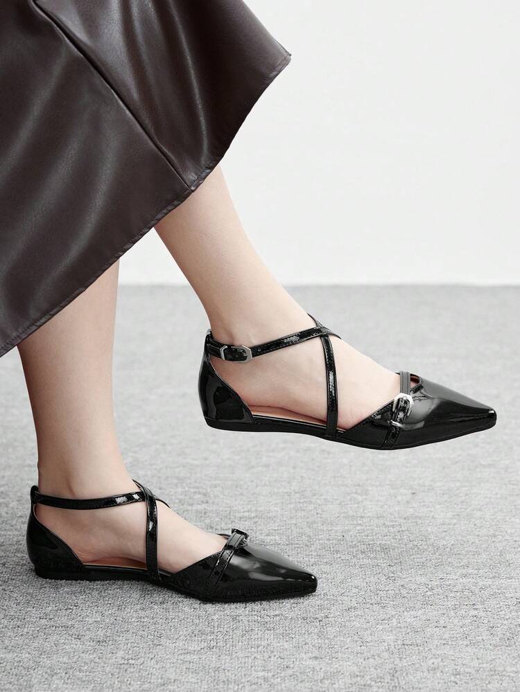 CUCCOO BIZCHIC Women's Fashionable, Elegant, Versatile, Pointed Toe Flats For Christmas