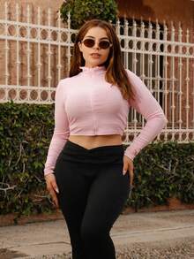 Lupita Cardoza 女士纯色腰部褶皱休闲喇叭裤 - 黑色 - 查看 5