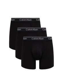 Calvin Klein 3 Pack Men's Boxers - Black - View 1
