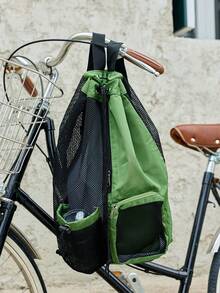 Cirelle Swimming Bag, Mesh Drawstring Backpack With Wet Pocket, Beach Bag, Gym Workout Gear Bag, Sports Storage Tote, Handbag & Shoulder Bag