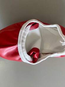 Zapatos de baile infantil profesional punta redonda elástico estilo escolar suela plana para primavera, verano y otoño clase de danza - Rojo - Ver 3