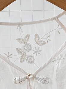 GlowEve CURVE 大码女式优雅新款中国风两件套，刺绣上衣和裙子，秋季新款 - 彩色 - 查看 7