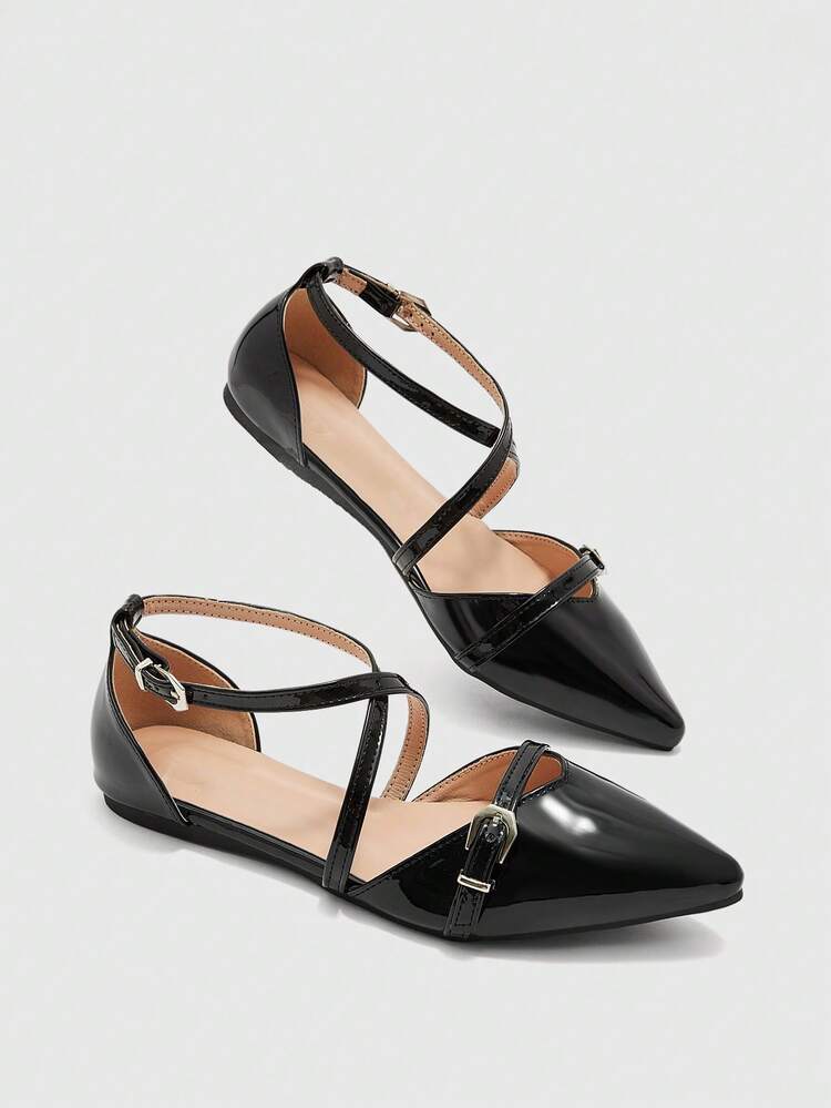 CUCCOO BIZCHIC Women's Fashionable, Elegant, Versatile, Pointed Toe Flats For Christmas