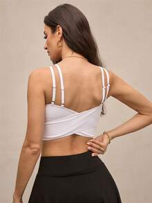 Activina Collant de balé básico e simples de cor sólida para mulheres - Branco - Ver 2
