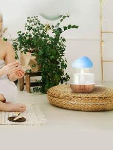 Relaxing Cloud Rain Diffuser Night Light Humidifier Raindrop Aromatherapy Machine Atomization Humidification Colorful Lamp Valentine's Day Gift - Multicolor - View 11