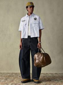 SWAVVY Men's Casual Washed Distressed Denim Jeans - Blue - View 6