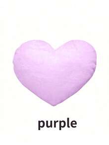 1个心形毛绒枕头 柔软蓬松枕头 沙发床装饰枕 爱心枕 心形枕头 - 彩色 - 查看 10