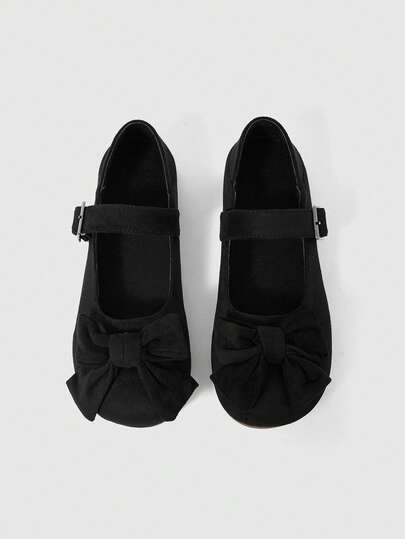 Women's Fashion Slip-On Shoes With Bow Decor