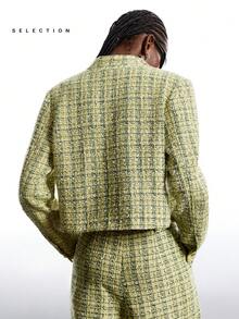 LYSMO 2025 New Arrive Minimalism Winter Women's Fashionable And Elegant Commuter Cropped Jacket