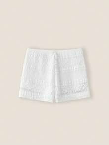 Muvela Women's Floral Decor Belted Waist Loose Fashion Shorts