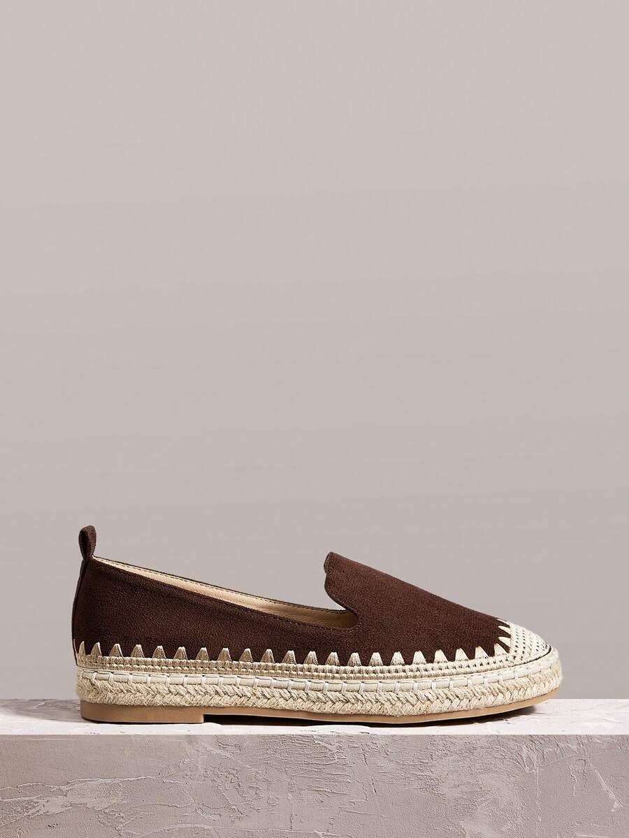 Styleloop Women's Casual Versatile Commute Simple Flats - Coffee Brown - View 1