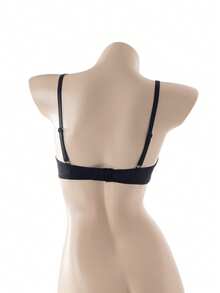 DesireSculpt Sujetador de encaje con parches sexy para mujeres, sujetador con aros push up, sujetador de encaje para busto pequeño, que levanta y realza el escote, evita el flacidez - Negro - Ver 2
