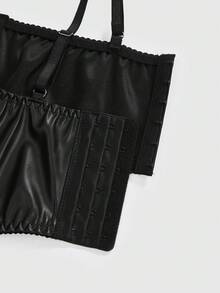 ROMWE Women's Gothic Bat Asymmetric Underwire Sexy Bra