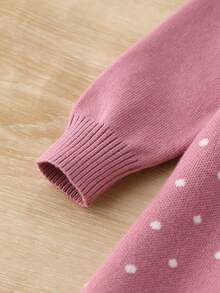 SHEIN Vintaside Kids 新款女童针织毛衣连衣裙。灰白撞色设计，可爱活泼，灰色面料柔软舒适，针织工艺精湛。适合秋冬季穿着。做工精细，整体品质上乘。采用优质柔软舒适的面料，经久耐穿。适合居家、外出、玩耍、商务场合、各种节日和派对等各种场合。 - 藕粉色 - 查看 6