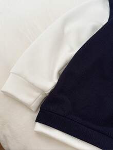 SHEIN 2 pièces Ensemble de style de mode de rue décontracté coréen pour jeunes garçons, avec Sweat-shirt à capuche gaufré et pantalon de survêtement à taille élastique unie. Convient pour la rentrée scolaire, les anniversaires, les baby-showers, les fêtes, l'automne/l'hiver