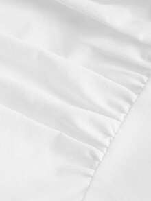 SHEIN MOD 女士休闲纯色褶皱吊带连衣裙，夏季