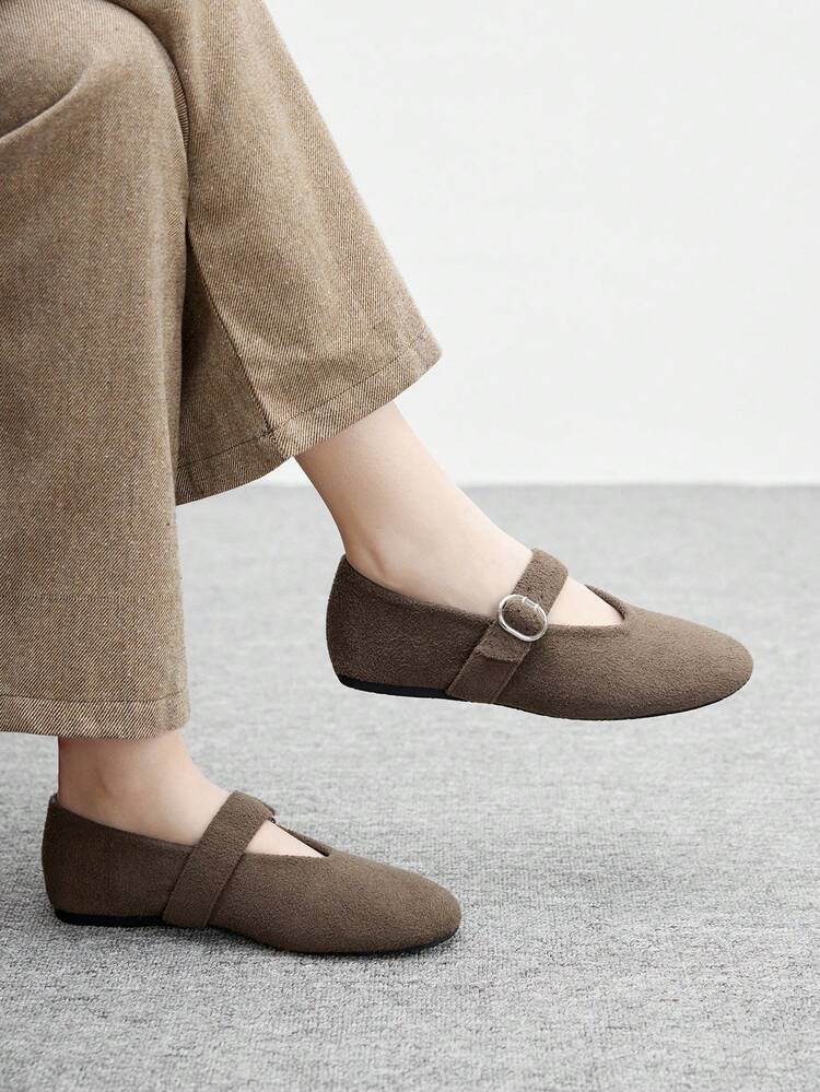 CUCCOO BIZCHIC Women's Casual Versatile Commute Simple Buckle Flats For Christmas