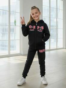 Young Girls Activewear - Black - View 1