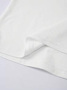 Resyla Áo thun cổ tròn họa tiết quả chanh in họa tiết khối màu tương phản rộng rãi thoải mái dành cho nữ - Nhiều màu - Xem 3