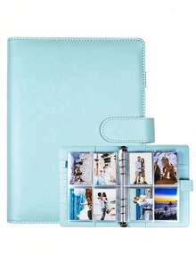 1Set Premium Multi-Functional A5 Photo Card Binder, Sleek Album Design, Compact And Durable Organizer, PU Leather Binder Notebook Cover Loose-Leaf Organizer For Daily Planning And Note-Taking, Office Supplies - Multicolor - View 9