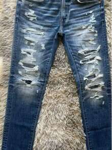 Men Pants - Dark Wash - View 3