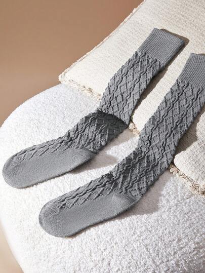 LUVLETTE Solid Over The Knee Socks