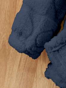 Elladie kids Chaqueta con capucha esponjosa y cálida para niñas en invierno - azul real - Ver 7