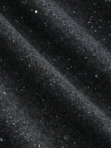 Franclia Stylish And Exquisite Shimmering Fabric, Slimming Woolen Shorts, Party Style, New A-Line Style For Spring And Autumn, Elegant Women's Shorts ,Christmas, New Year , For New Year's Eve, Party, Beach, Elegant, Casual For Women, Romance, Valentine's Day, Dating, Graduation Season Attire, Fashionable Casual Commuter Wear, Business Office Wear, Versatile And Stylish Everyday Casual Wear, Urban Teacher's Professional Attire - Grey - View 3