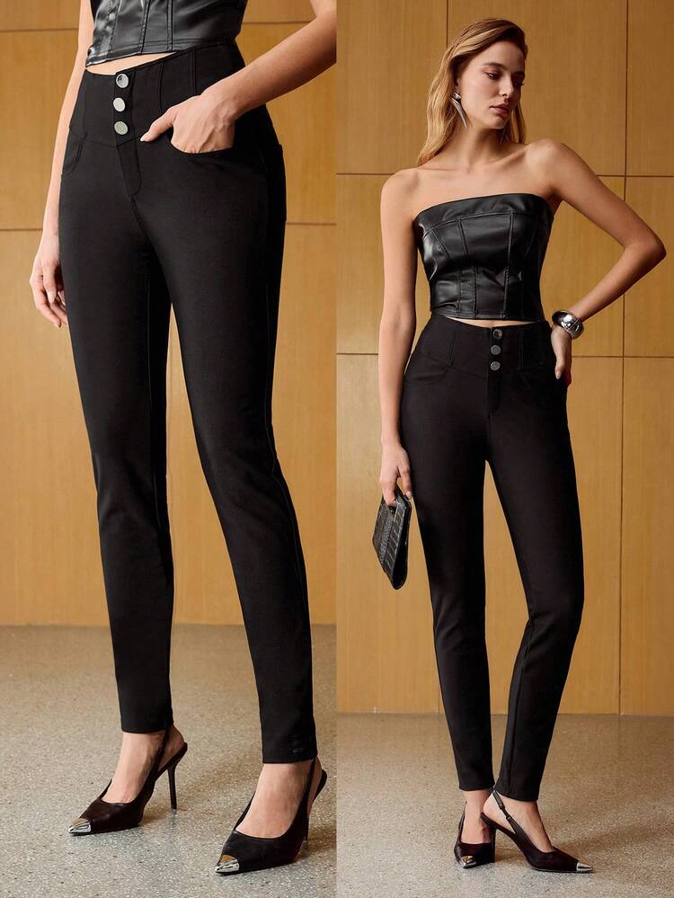 CALÇA SKINNY ELEGANTE PARA MULHERES EXECUTIVAS