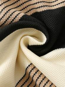 SHEIN Bộ 6 món/Bộ áo thun tay ngắn họa tiết gấu và sọc dễ thương dành cho bé trai/bé gái, phù hợp cho mùa xuân/hè, tiệc sinh nhật, đám cưới, tiệc chào đón em bé, lễ rửa tội - Màu Khaki - Xem 6