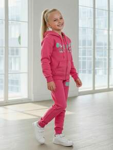 Young Girls Activewear - Coral - View 2