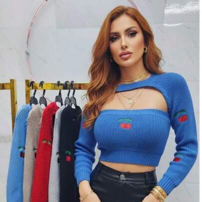 conjunto dos piezas de punto cherry