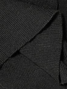 SHEIN MOD Women's Fashion Casual Solid Color Oblique Shoulder Button Gray Sweater In Fall/Winter - Black - View 5