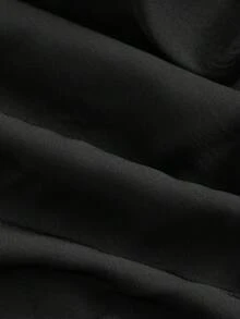 SHEIN MOD 女士黑色复古露肩长裙，西部风女装，乡村风服装，哥特风服装，波西米亚风连衣裙，仙女风，邮轮风女装，复古女装，束身连衣裙 - 黑色 - 查看 4