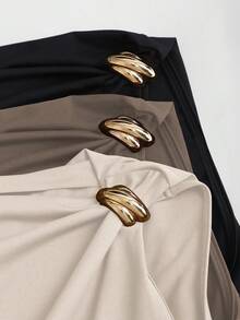 Sweetra Women's Ruched Fitted Summer Top - Multicolor - View 6