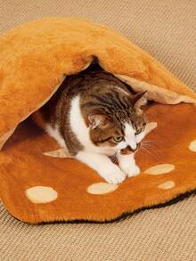 PETSIN S M L 熊掌猫窝保暖大空间水洗睡袋狗宠物床 - 棕色 - 查看 10