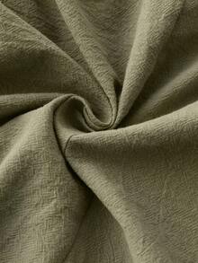 Elenzga 女士织造的优雅大码通勤秋季衬衫 - 軍綠色 - 查看 5