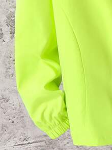 SHEIN Tween Boys' Casual Everyday Versatile Comfortable Letter Graphic Hoodie Lightweight Loose Fit Long Sleeve Jacket