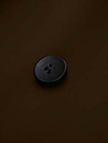 Franclia 女士优雅V领修身大衣，秋冬款 - 咖啡棕 - 查看 5